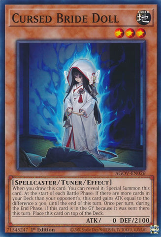 Cursed Bride Doll [AGOV-EN026] Common - Yugioh Cards For Your TCG Needs!