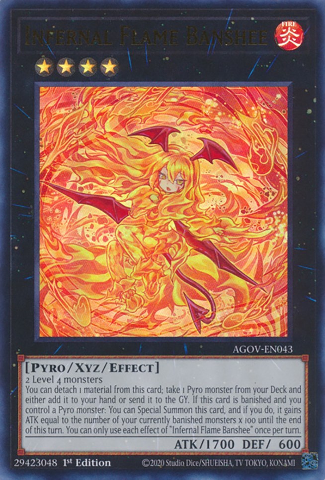 Infernal Flame Banshee [AGOV-EN043] Ultra Rare - Yugioh Cards For Your TCG Needs!