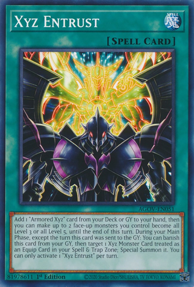 Xyz Entrust [AGOV-EN051] Common - Yugioh Cards For Your TCG Needs!
