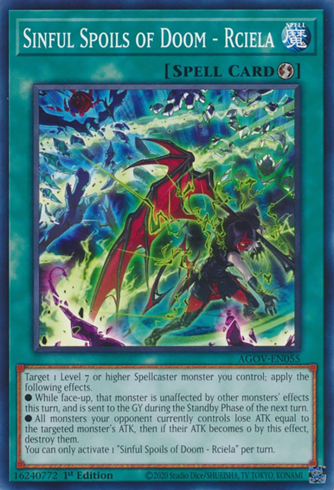 Sinful Spoils of Doom - Rciela [AGOV-EN055] Common - Yugioh Cards For Your TCG Needs!