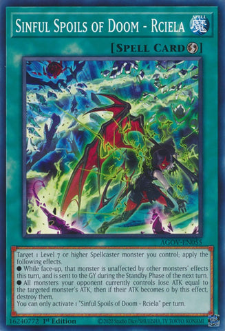 Sinful Spoils of Doom - Rciela [AGOV-EN055] Common - Yugioh Cards For Your TCG Needs!