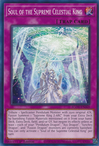 Soul of the Supreme Celestial King [AGOV-EN069] Common - Yugioh Cards For Your TCG Needs!