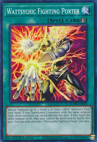 Wattsychic Fighting Porter [AGOV-EN085] Common - Yugioh Cards For Your TCG Needs!