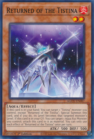 Returned of the Tistina [AGOV-EN087] Common - Yugioh Cards For Your TCG Needs!