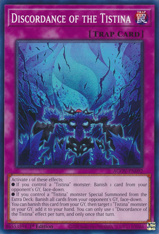 Discordance of the Tistina [AGOV-EN092] Common - Yugioh Cards For Your TCG Needs!