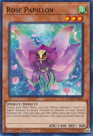 Rose Papillon [AGOV-EN093] Common - Yugioh Cards For Your TCG Needs!
