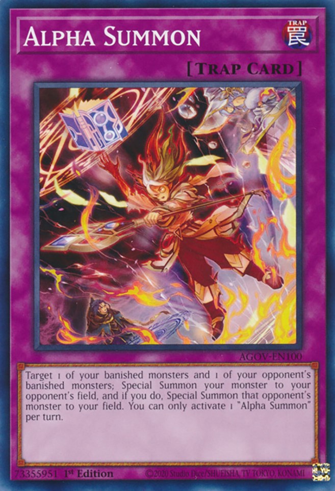 Alpha Summon [AGOV-EN100] Common - Yugioh Cards For Your TCG Needs!