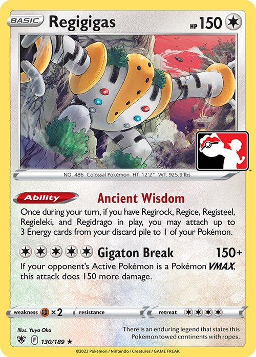 Regigigas (130/189) [Prize Pack Series Three] Pokémon