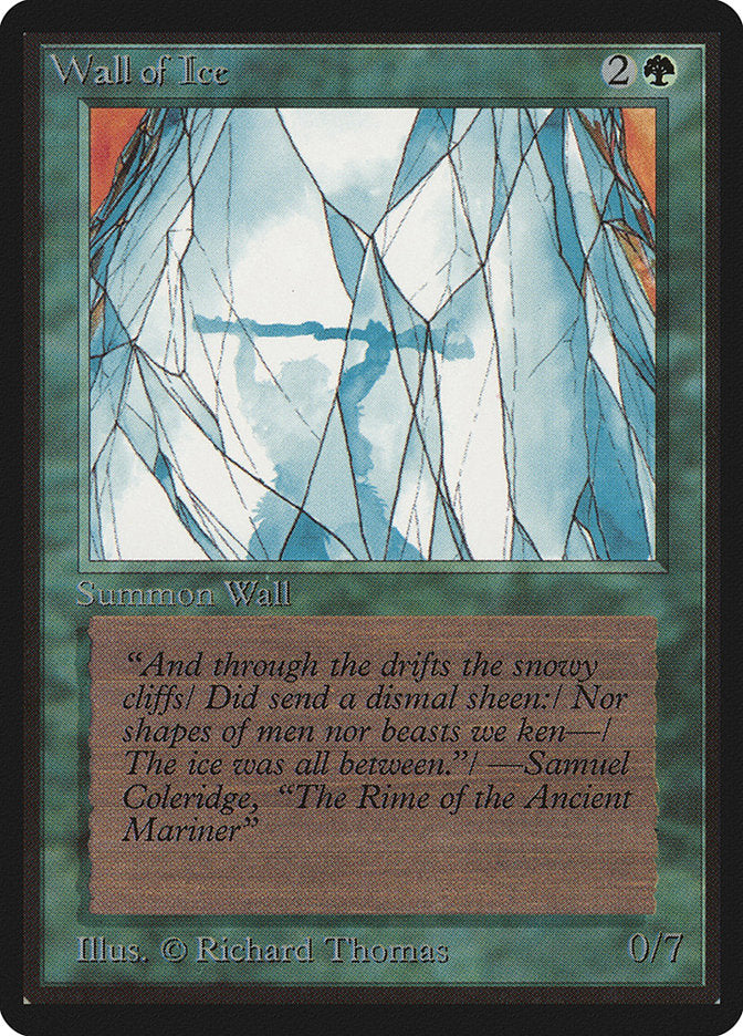 Wall of Ice [Beta Edition] Magic: The Gathering