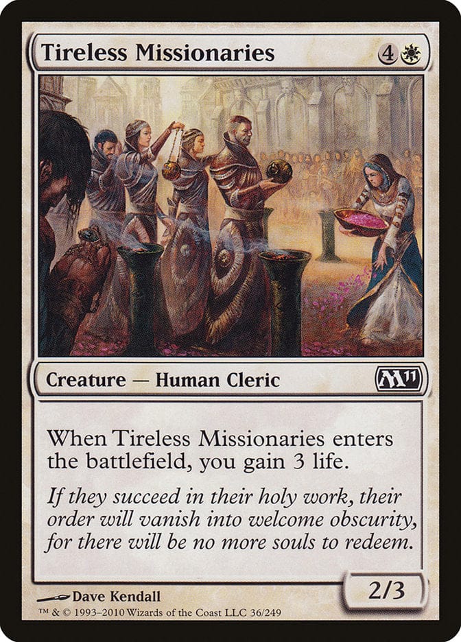Tireless Missionaries [Magic 2011] Magic: The Gathering