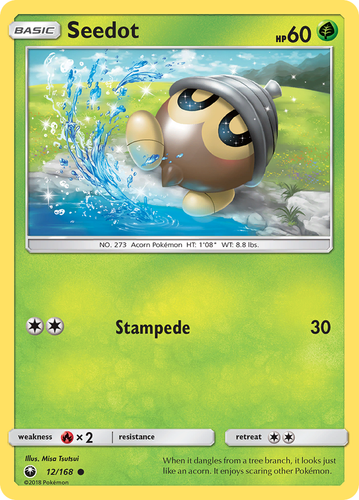 Seedot (12/168) [Sun & Moon: Celestial Storm] Pokémon