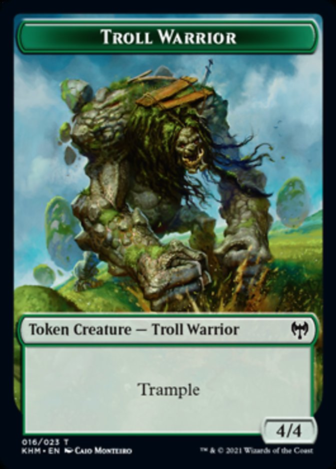Troll Warrior Token [Kaldheim Tokens] Magic: The Gathering