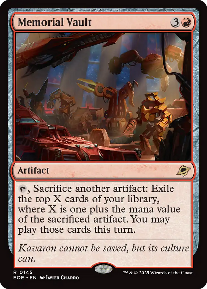Memorial Vault [Edge of Eternities] Magic: The Gathering