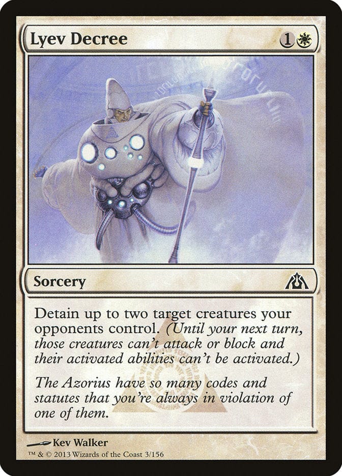 Lyev Decree [Dragon's Maze] Magic: The Gathering