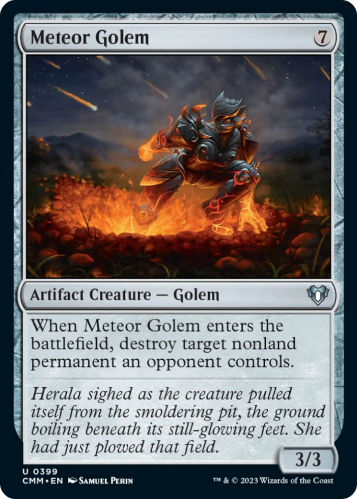 Meteor Golem [Commander Masters] Magic: The Gathering