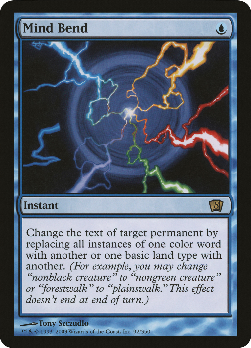 Mind Bend (Oversized) [Eighth Edition Box Topper] Magic: The Gathering