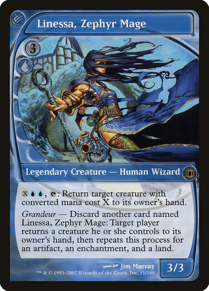 Linessa, Zephyr Mage [Future Sight] Magic: The Gathering