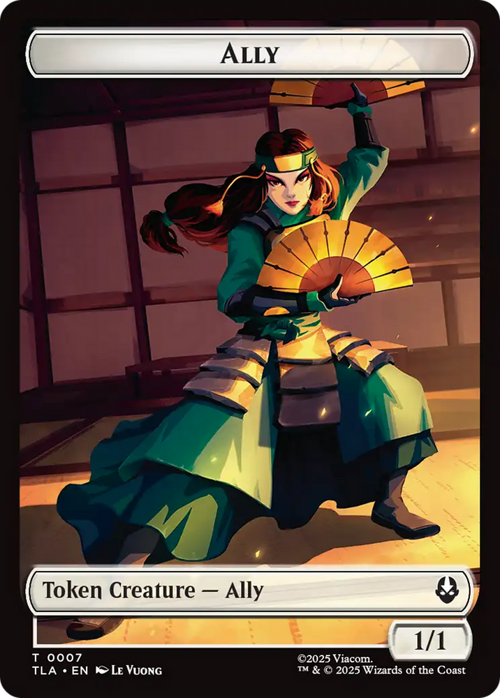 Ally (0007) // Spirit Double-Sided Token [Avatar: The Last Airbender Tokens] Magic: The Gathering
