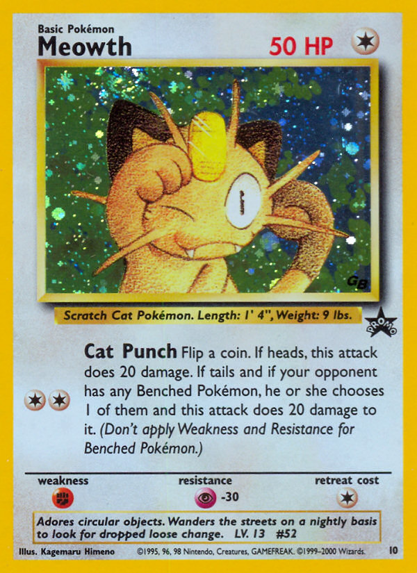 Meowth (10) [Wizards of the Coast: Black Star Promos] Pokémon