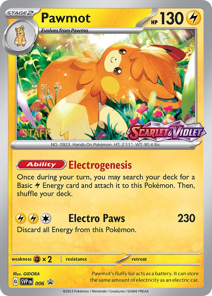 Pawmot (006) [Staff] [Scarlet & Violet 151] Pokémon