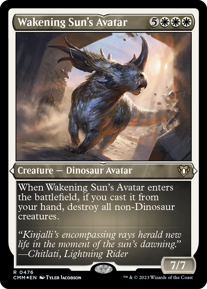 Wakening Sun's Avatar (Foil Etched) [Commander Masters] Magic: The Gathering