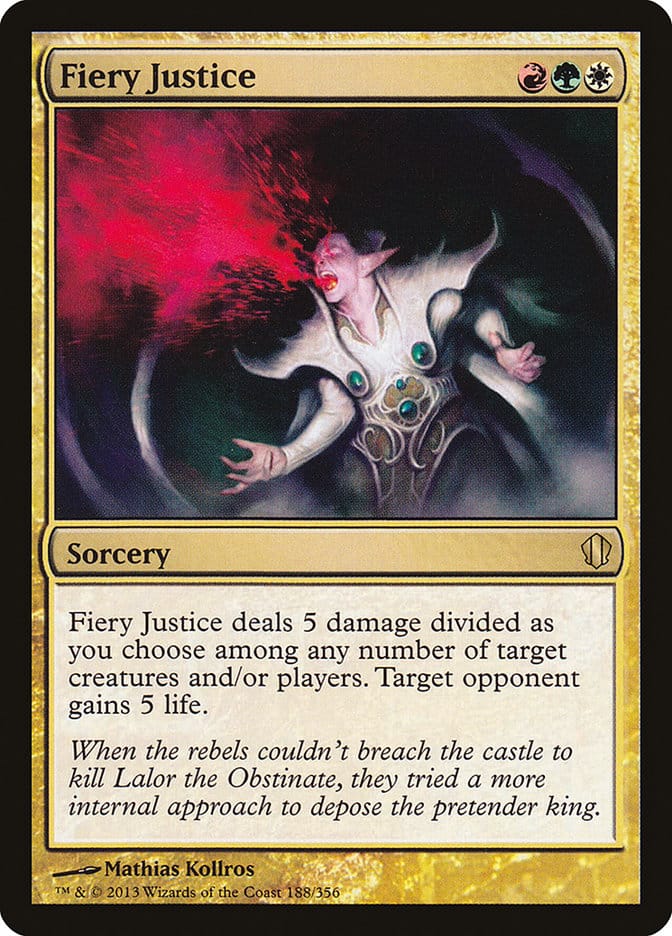 Fiery Justice [Commander 2013] Magic: The Gathering