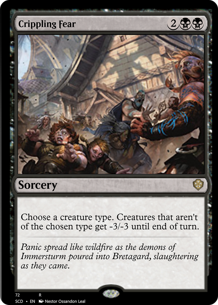Crippling Fear [Starter Commander Decks] Magic: The Gathering