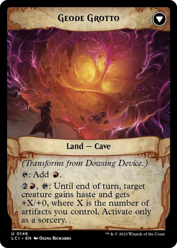 Dowsing Device // Geode Grotto [The Lost Caverns of Ixalan] Magic: The Gathering