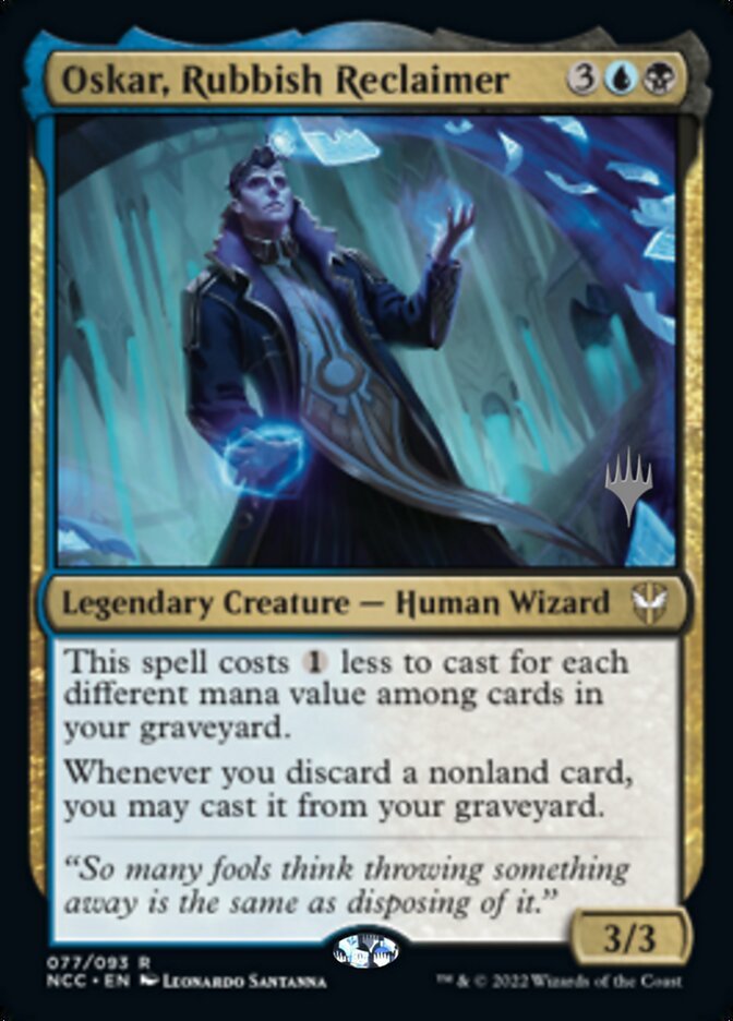 Oskar, Rubbish Reclaimer (Promo Pack) [Streets of New Capenna Commander Promos] Magic: The Gathering