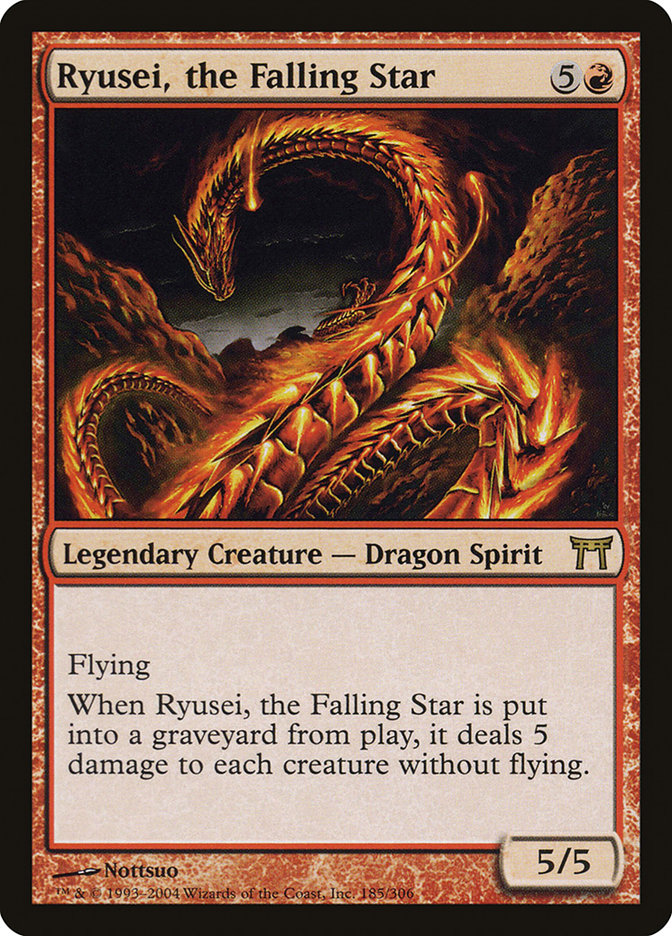 Ryusei, the Falling Star [Champions of Kamigawa] Magic: The Gathering