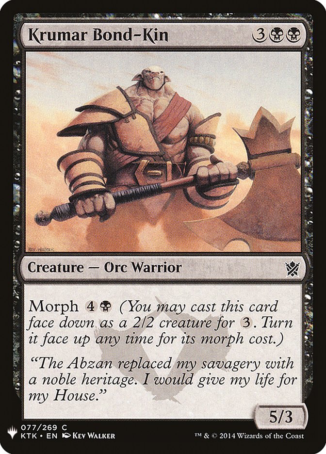Krumar Bond-Kin [Mystery Booster] Magic: The Gathering