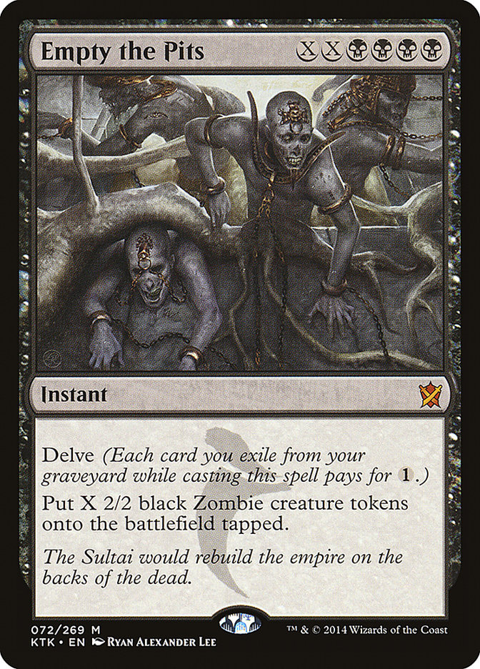 Empty the Pits [Khans of Tarkir] Magic: The Gathering