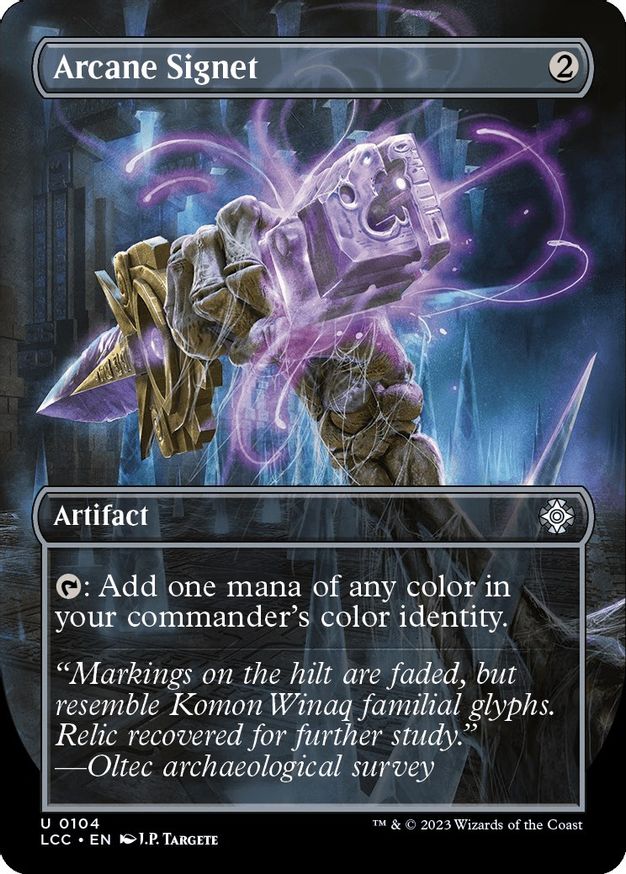 Arcane Signet (Borderless) [The Lost Caverns of Ixalan Commander] Magic: The Gathering