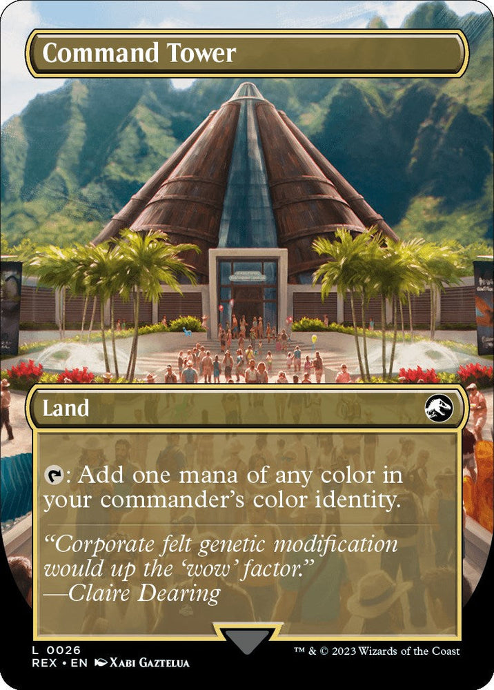 Command Tower // Command Tower (Borderless) [Jurassic World Collection] Magic: The Gathering