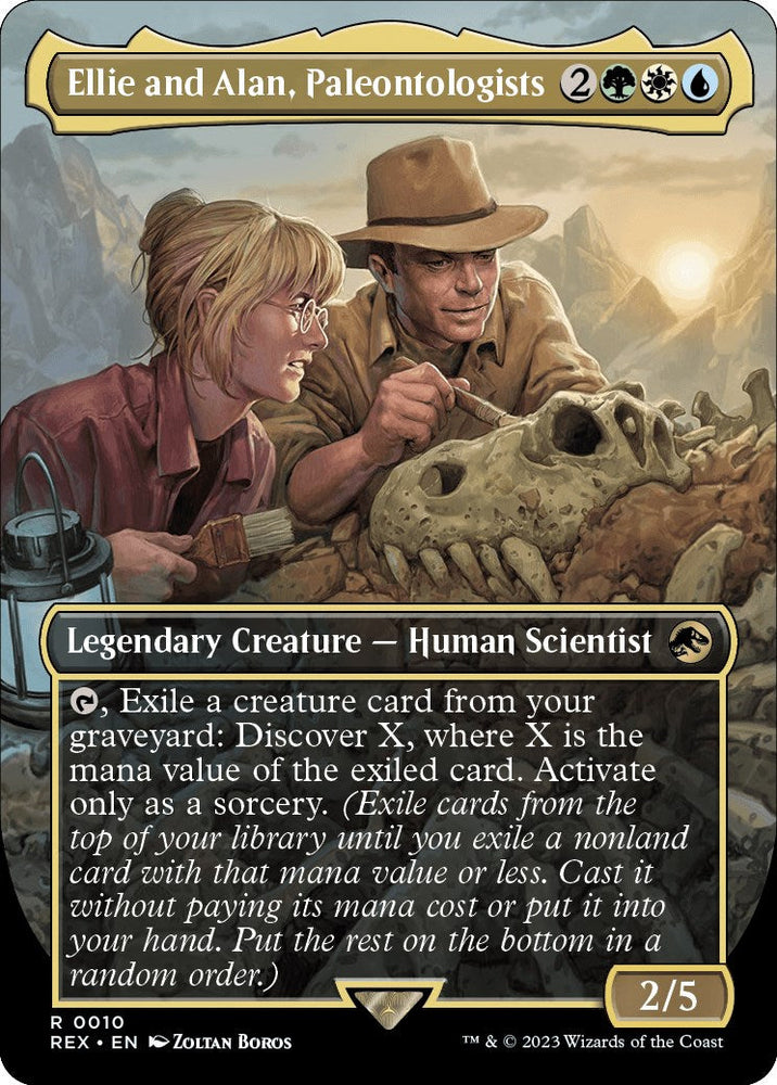 Ellie and Alan, Paleontologists (Borderless) [Jurassic World Collection] Magic: The Gathering