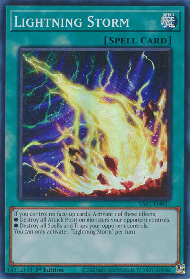 Lightning Storm [RA01-EN061] Super Rare - Yugioh Cards For Your TCG Needs!