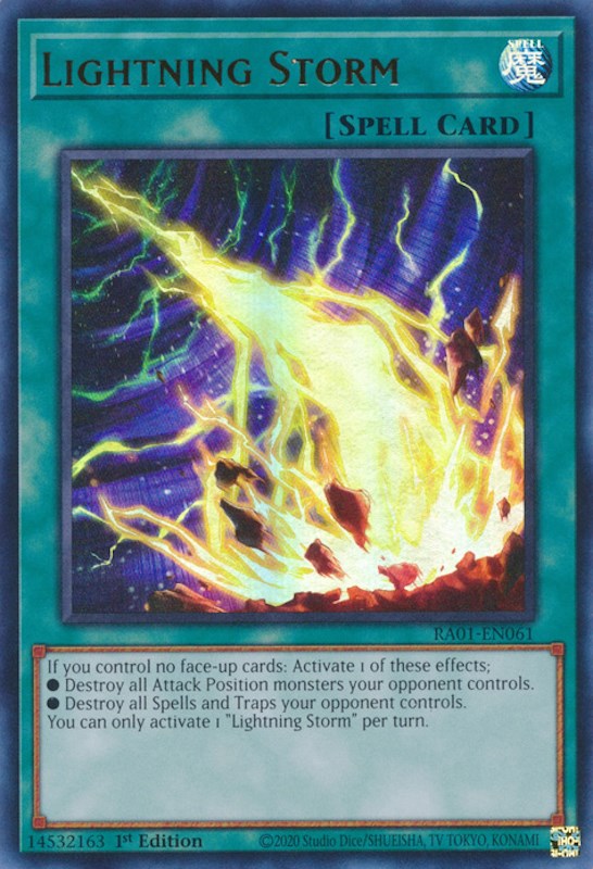 Lightning Storm [RA01-EN061] Ultra Rare - Yugioh Cards For Your TCG Needs!
