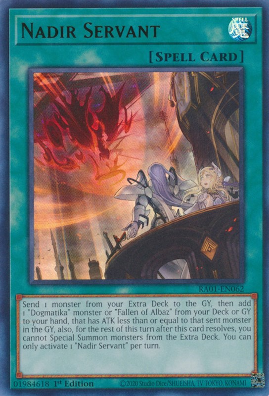 Nadir Servant [RA01-EN062] Ultra Rare - Yugioh Cards For Your TCG Needs!