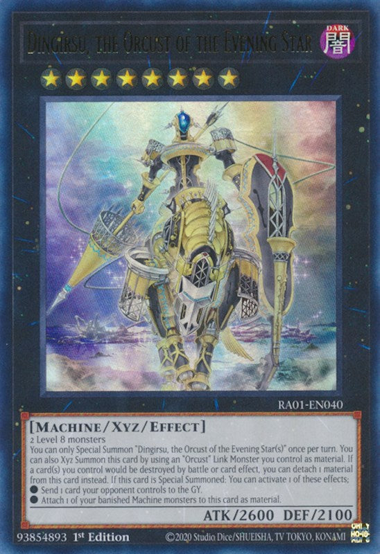 Dingirsu, the Orcust of the Evening Star [RA01-EN040] Ultra Rare - Yugioh Cards For Your TCG Needs!