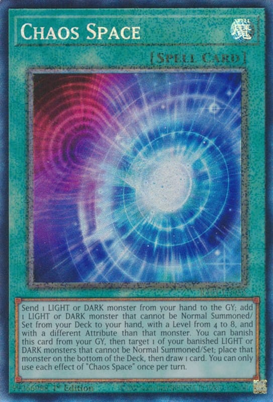 Chaos Space [RA01-EN065] Prismatic Collector's Rare - Yugioh Cards For Your TCG Needs!