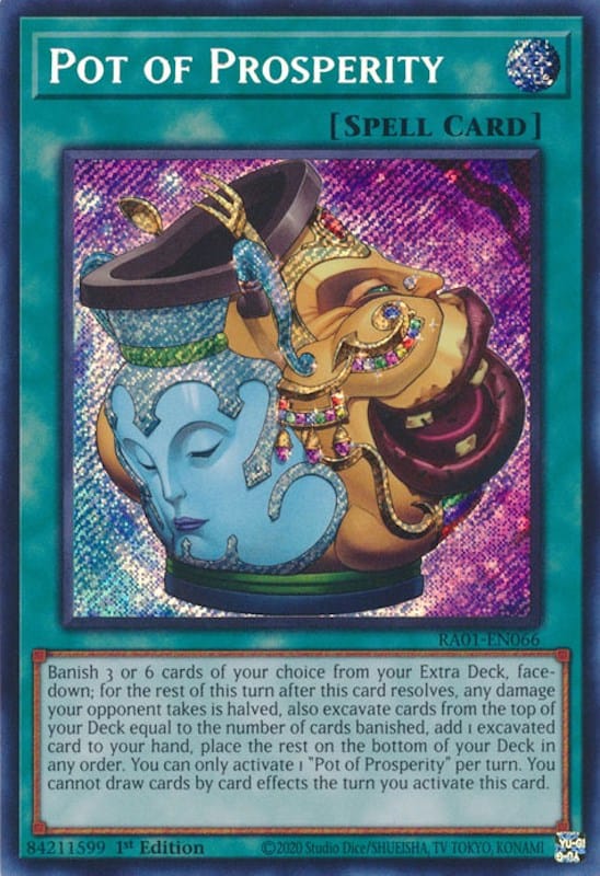 Pot of Prosperity [RA01-EN066] Secret Rare - Yugioh Cards For Your TCG Needs!