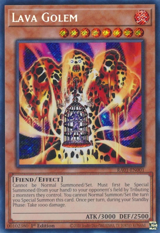 Lava Golem [RA01-EN001] Secret Rare - Yugioh Cards For Your TCG Needs!