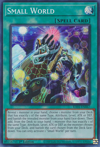 Small World [RA01-EN067] Super Rare - Yugioh Cards For Your TCG Needs!