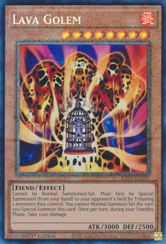 Lava Golem [RA01-EN001] Prismatic Collector's Rare - Yugioh Cards For Your TCG Needs!