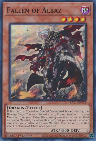 Fallen of Albaz [RA01-EN021] Super Rare - Yugioh Cards For Your TCG Needs!