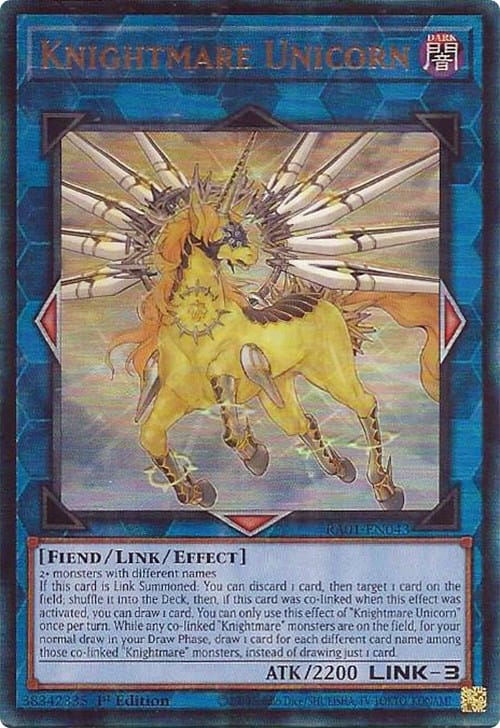 Knightmare Unicorn [RA01-EN043] Prismatic Ultimate Rare - Yugioh Cards For Your TCG Needs!