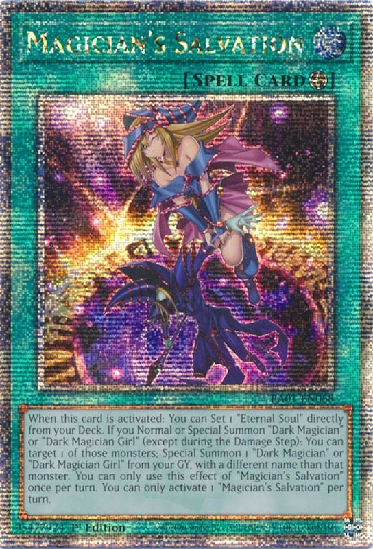 Magician's Salvation [RA01-EN068] Quarter Century Secret Rare - Yugioh Cards For Your TCG Needs!