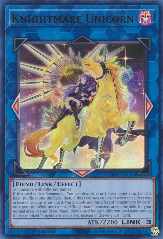 Knightmare Unicorn (Alternate Art) [RA01-EN043] Ultra Rare - Yugioh Cards For Your TCG Needs!