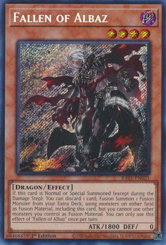 Fallen of Albaz [RA01-EN021] Secret Rare - Yugioh Cards For Your TCG Needs!