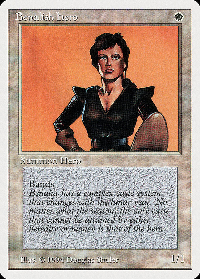 Benalish Hero [Summer Magic / Edgar] Magic: The Gathering